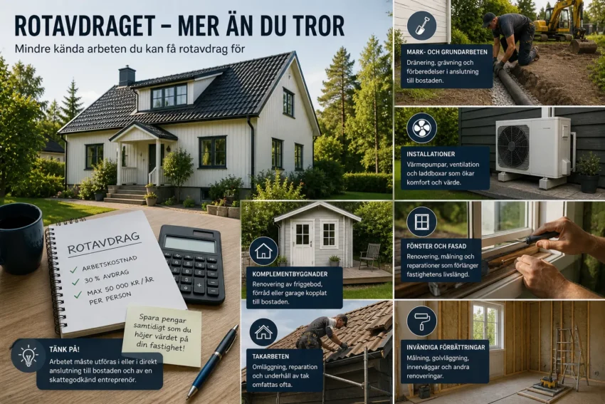 Rotavdrag berättigade renoveringar